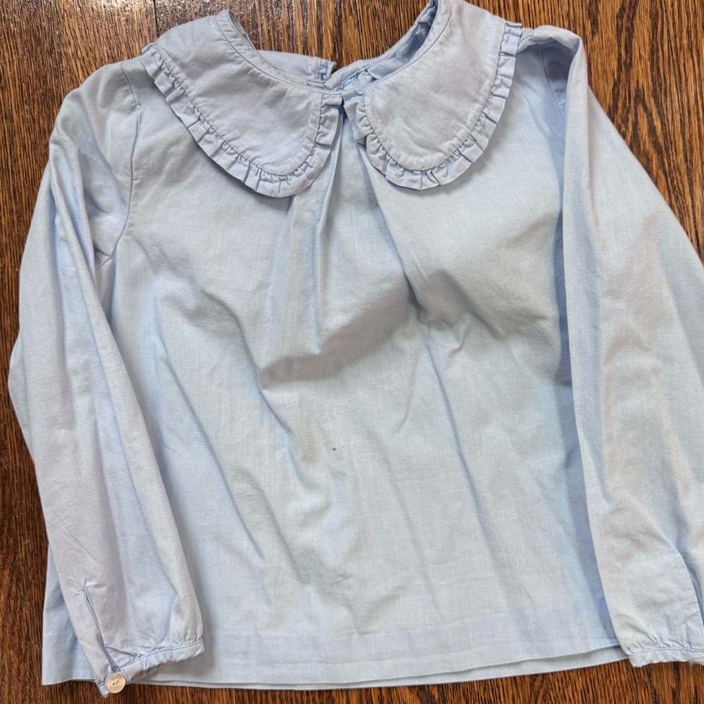 Jacadi Girls Light Blue Blouse - 5 years